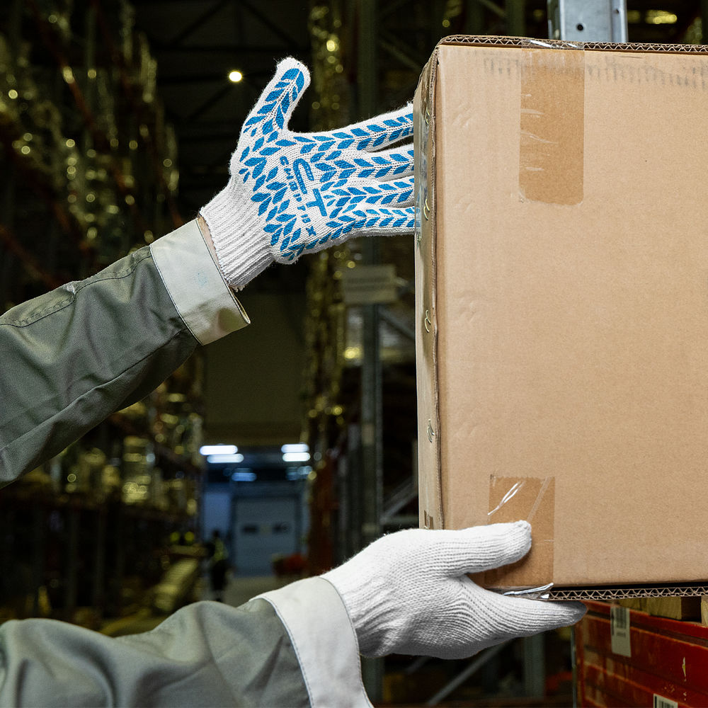 Перчатки х/б, ПВХ покрытие, Протектор 7 класс Сибртех (67704)