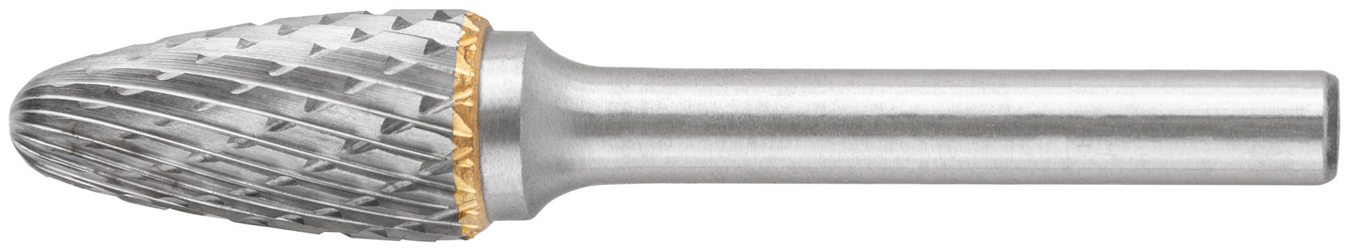 Шарошка карбидная, штифт 6 мм, тип F, параболическая 12х25х70 мм (36619)