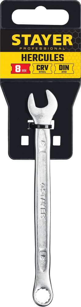 Ключ гаечный комбинированный 8 мм HERCULES Professional STAYER 27081-08