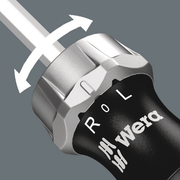 Набор бит с отвёрткой-битодержателем c трещоткой с патроном Rapidaptor, 17 пр. Kraftform Kompakt 60 RA Imperial WE-051041