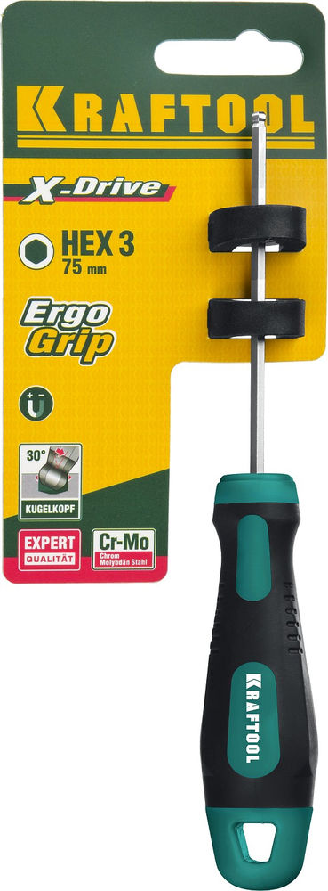 Отвертка Х-Drive, Hex3 x 75 KRAFTOOL 250075-3-075