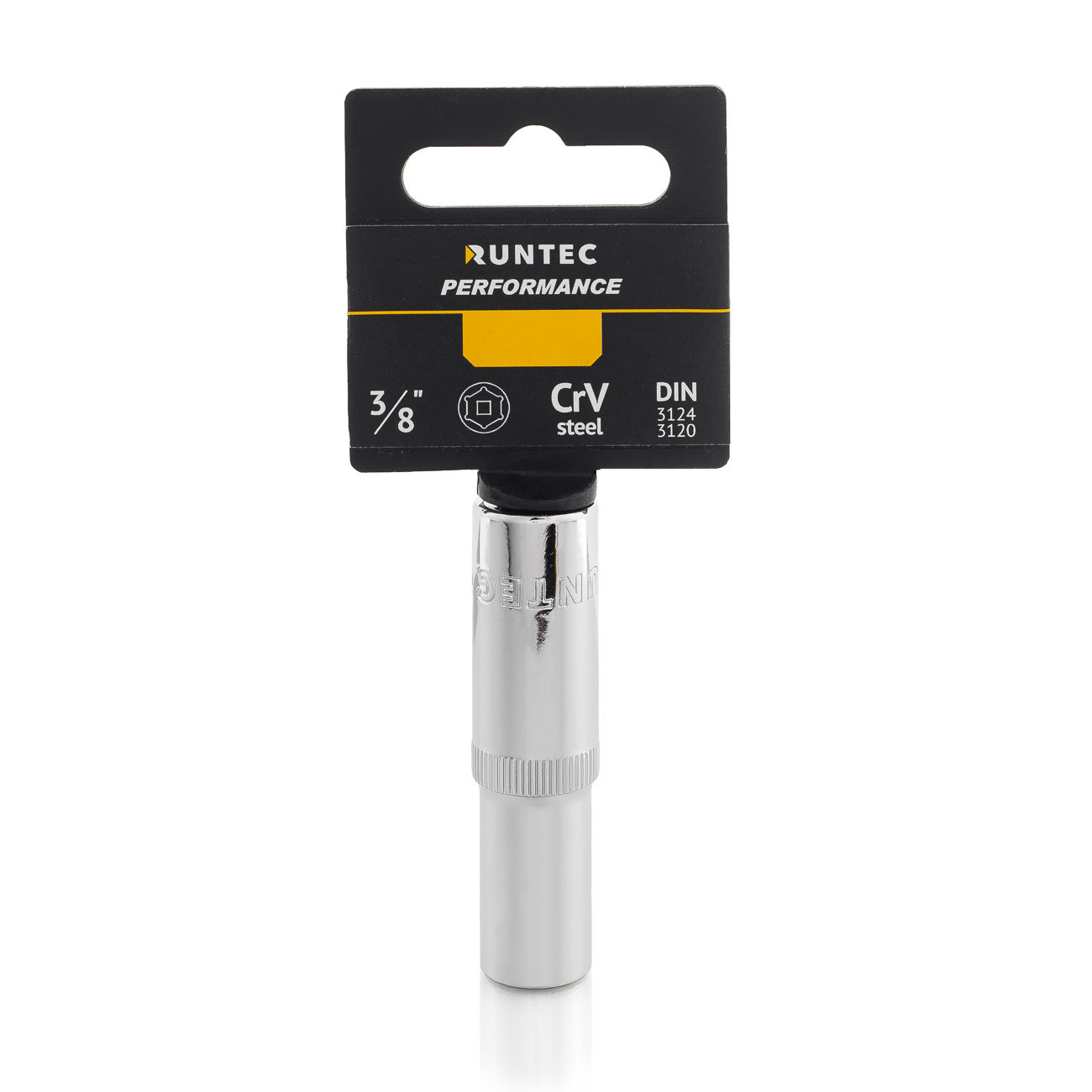 RUNTEC RT-H38S12L Головка торцевая глубокая RUNTEC CrV, 6PT, 3/8, 12 мм (RT-H38S12L)