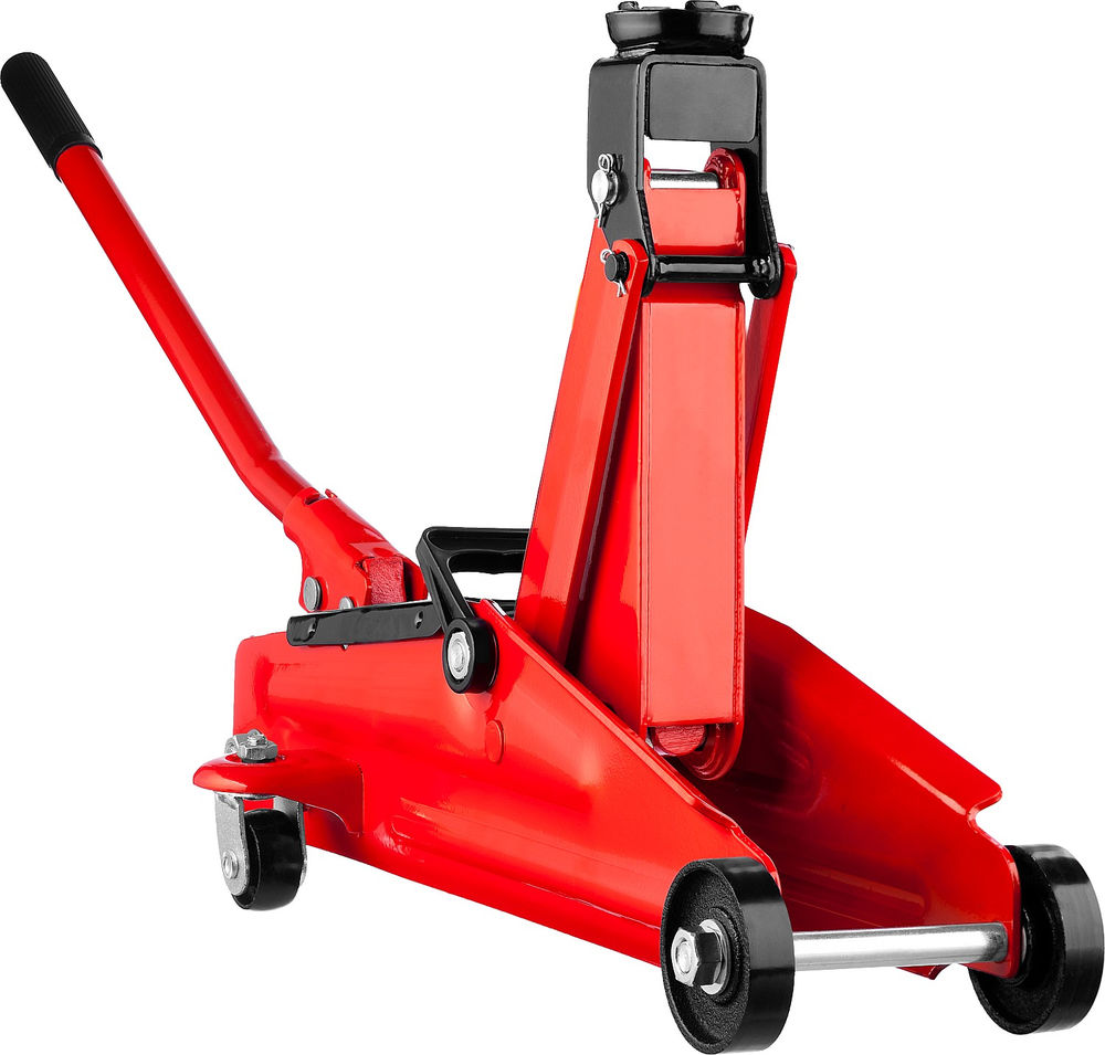 Домкрат подкатной в кейсе 2 т, 130 - 350 мм для легковых а/м R-28 RED FORCE Professional STAYER 43153-2-K