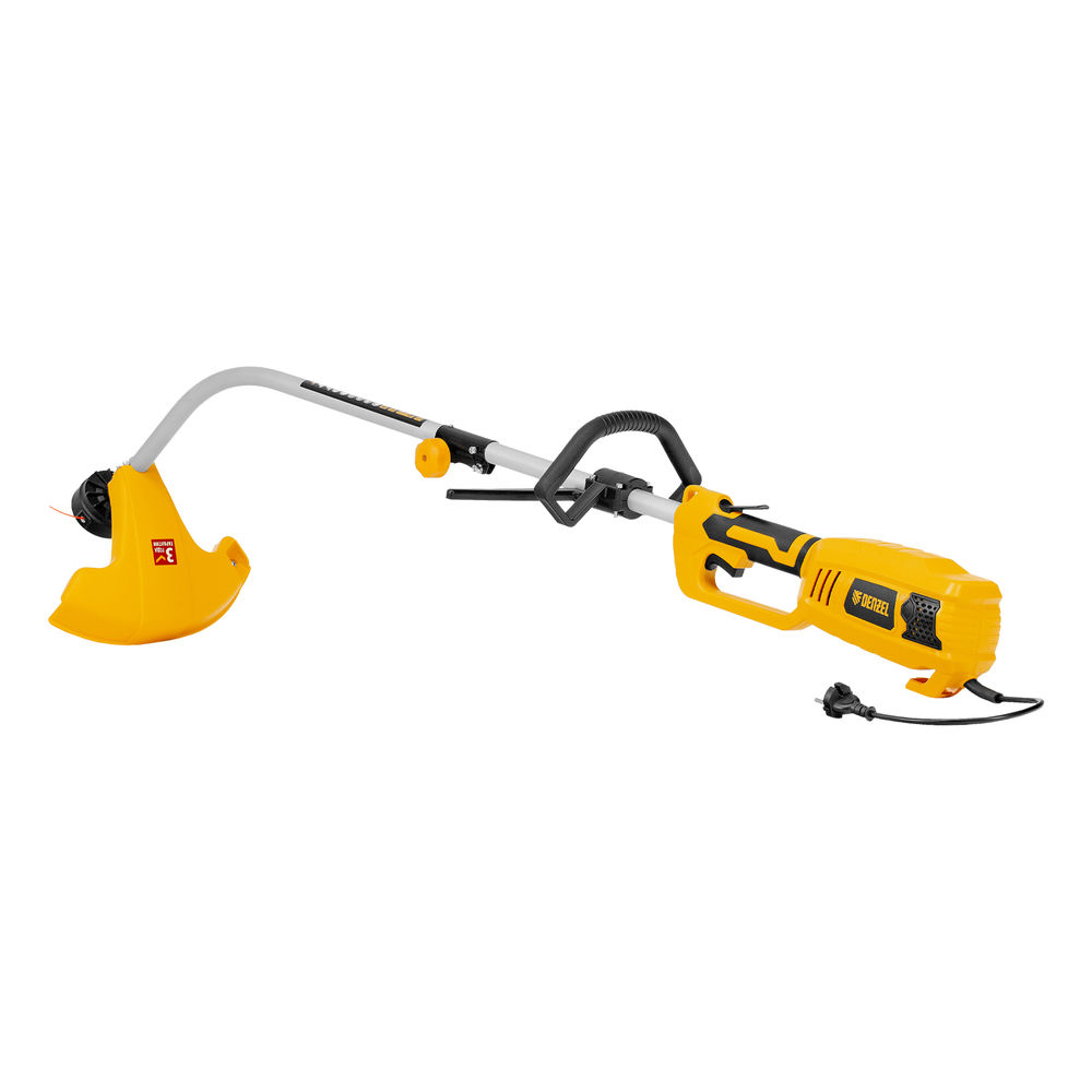 Триммер электрический TE-1100, 1100 Вт, 380 мм, катушка, разборная штанга Denzel (96641)