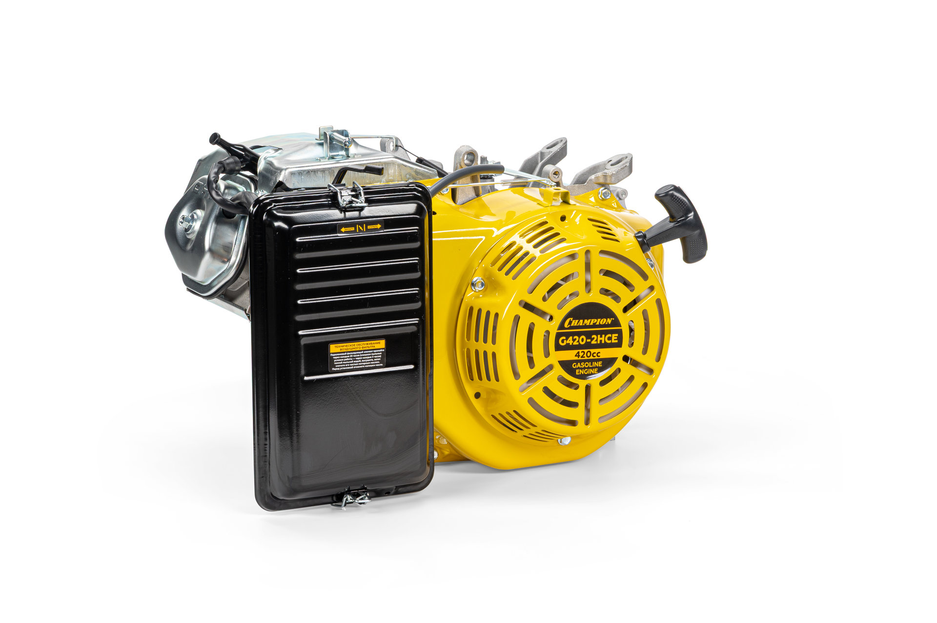 Двигатель 15лс/11кВт 420см? конус 27кг CHAMPION G420-2HCE