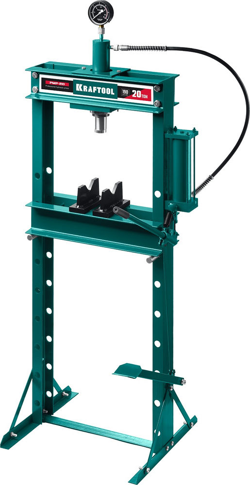 Гидравлический пресс с гидронасосом и манометром PMP-20, 20 т KRAFTOOL 43472-20
