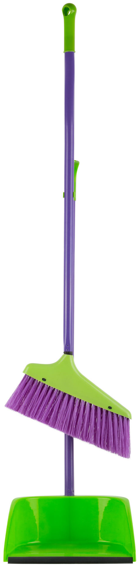 Набор для уборки Грейс (совок + щетка пластиковые на длинных ручках) 240х250х810 мм