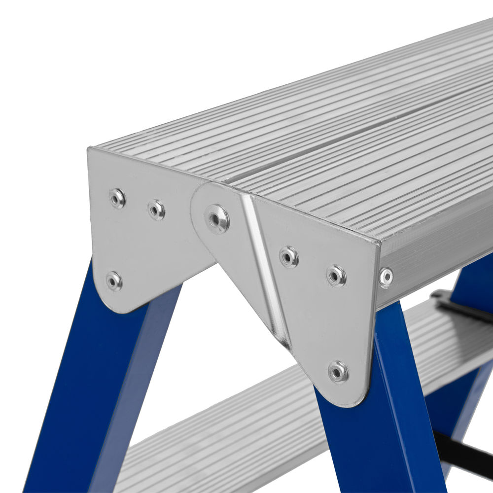 Стремянка двусторонняя 2 ступени, стальная, Сибртех (97932)