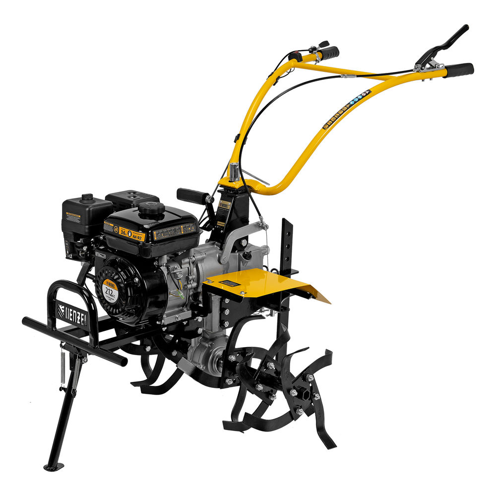 Мотоблок DPT-370X, 7 л.с, дисковое сцепление, ширина 90 см, глубина 35 см, фрез 3 х 4, ВОМ, передачи 3В/1Н Denzel (56406)