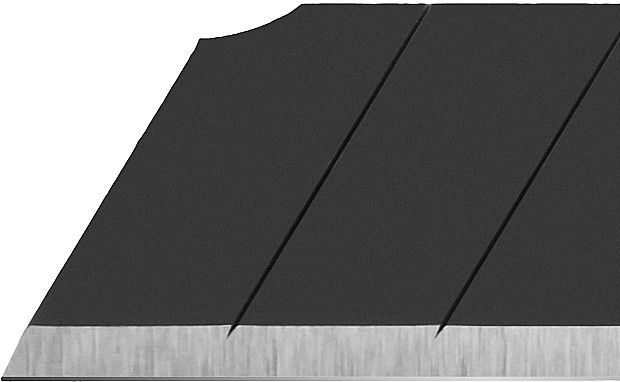 Черные сегментированные лезвия EXCEL BLACK 9 мм, 50 шт, в пластиковом кейсе + блистер, особо острые OLFA OL-ABB-50B