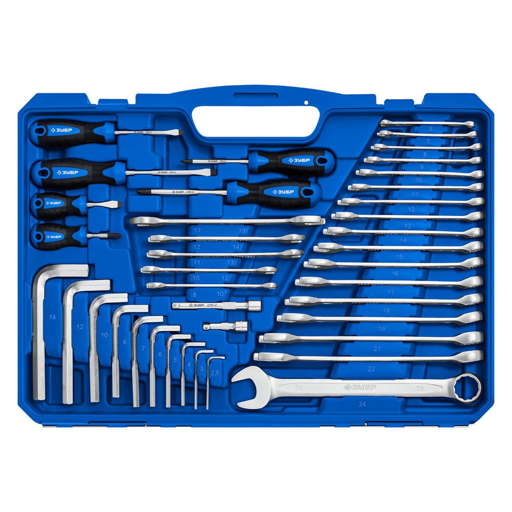 Универсальный набор инструмента 142 предм. 1/2+ 3/8+ 1/4 Профессионал ЗУБР Универсал-142 27670-H142