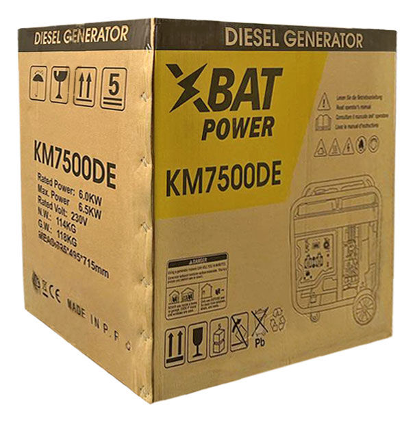Генератор дизельный KM7500DE 6500 Вт (KM7500DE)