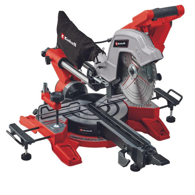 Пила торцовочная Einhell TE-SM 10 L Dual, 2100вт,254х30мм,пропил 305х85мм,лазер (4300877)