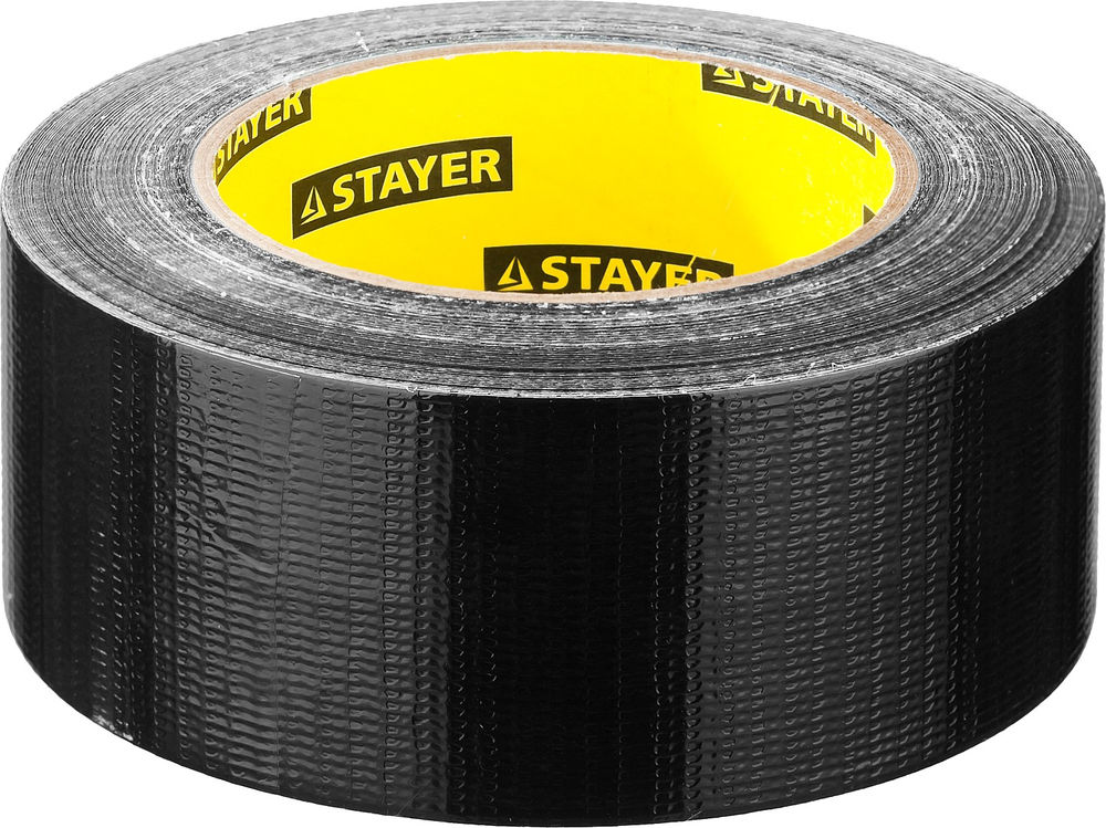 Лента армированная 48 мм, 45 м, черная STAYER Professional 12086-50-50