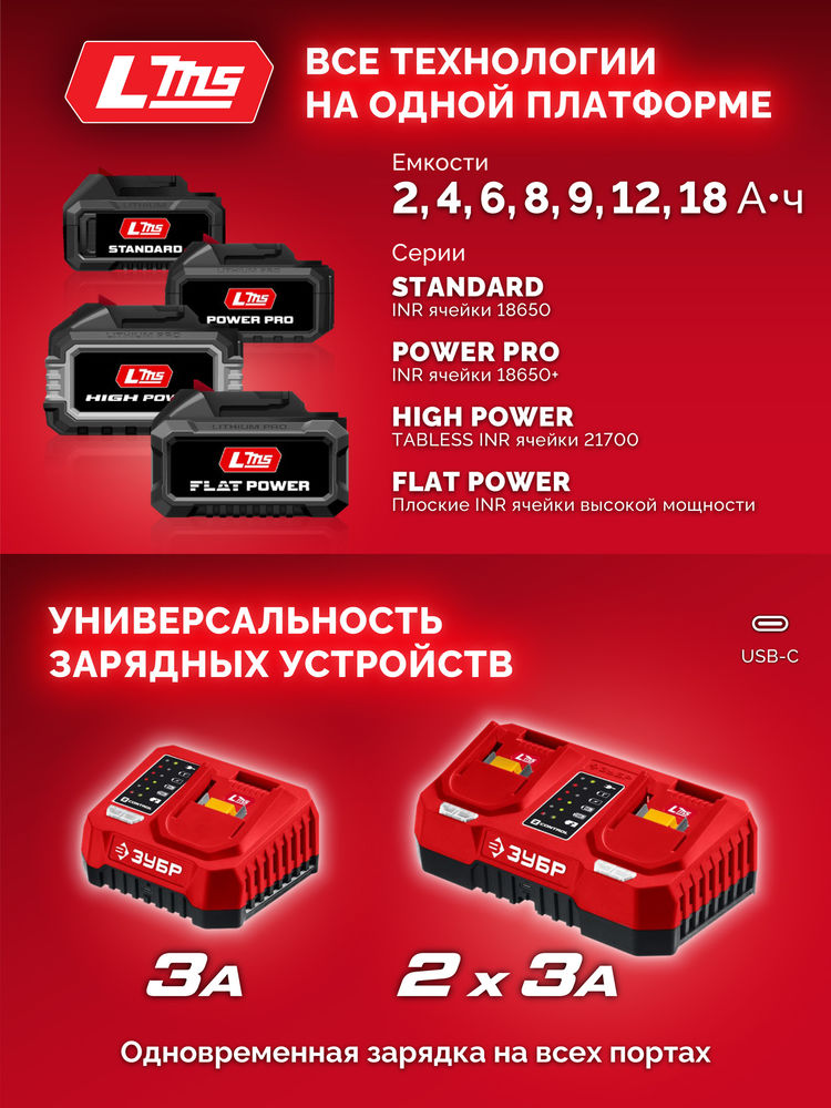 Дрель-шуруповерт бесщеточная 20 В 165 Н·м 2 АКБ LMS 2 А·ч сумка ЗУБР ДБ-165-22