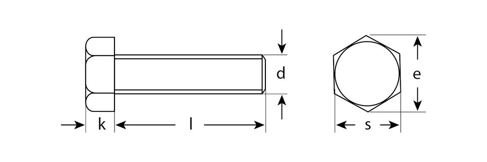 Болт M8 x 35 мм, кл. пр. 5.8, цинк, 5 кг, ГОСТ 7798-70 ЗУБР 303080-08-035