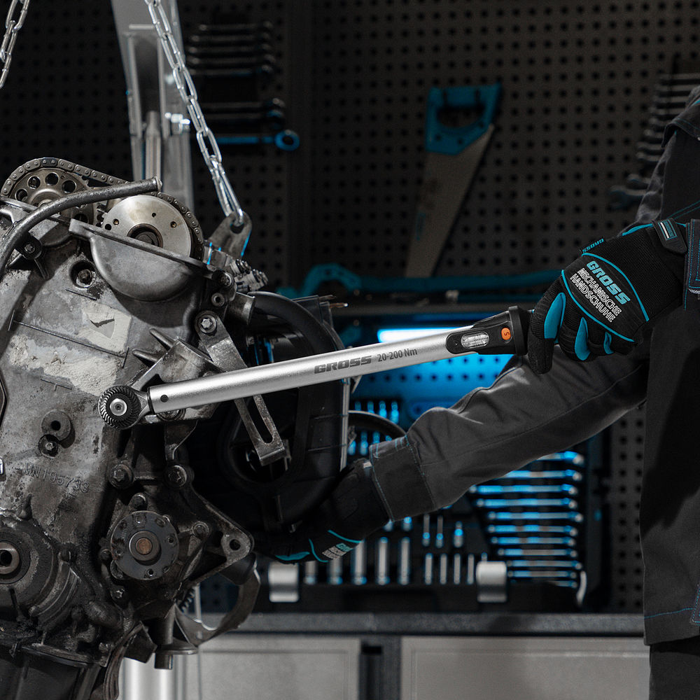 Ключ динамометрический, 20-200 Нм, 1/2, CrV Gross
