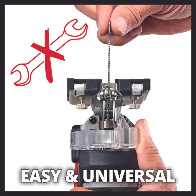 Лобзик аккумуляторный Einhell PXC TP-JS 18/135 Li BL,18В,135мм,ход 26мм,Quick,рук.скоба,без АКК и ЗУ (4321260)