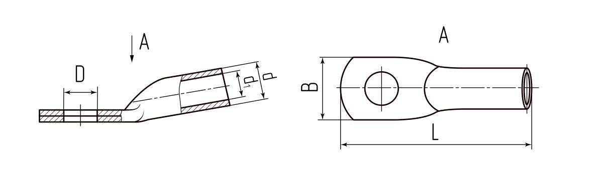 Наконечник кабельный ТМЛ 4-5-3 (КВТ) (40826)