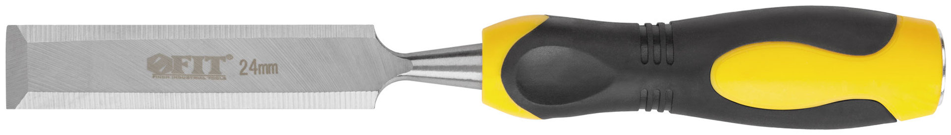 Стамеска Профи CrV, двухцветная прорезиненная ручка 24 мм