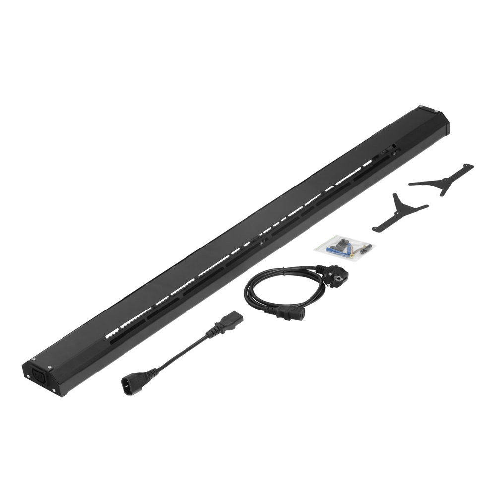 Конвектор электрический плинтусный ATRIC-300, 230 В, 300 Вт, ТЭН, черный Denzel (98135)