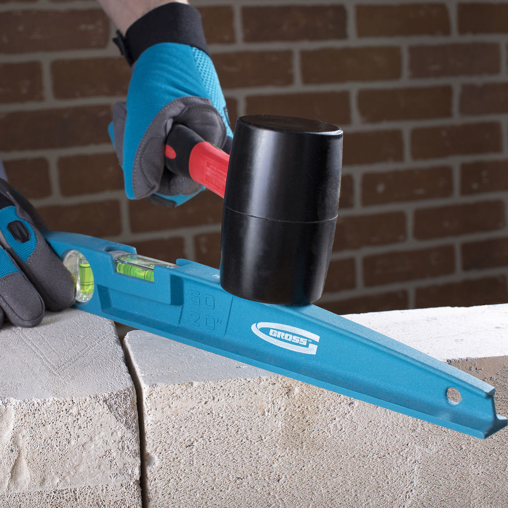 Уровень литой, 500 мм, 2 глазка Gross (34915)