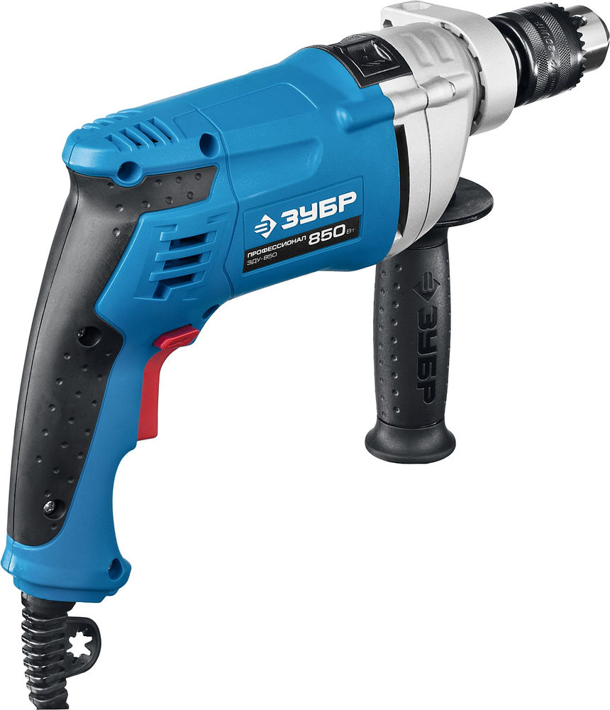 Дрель ударная 850 Вт 13 мм мет. корпус кейс Профессионал ЗУБР ЗДУ-850 ЭРМКМ2
