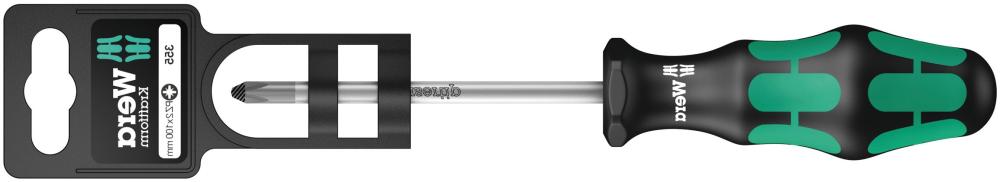 Отвёртка крестовая PZ 1 x 80 мм SB серия 355 PZ Wera WE-100056