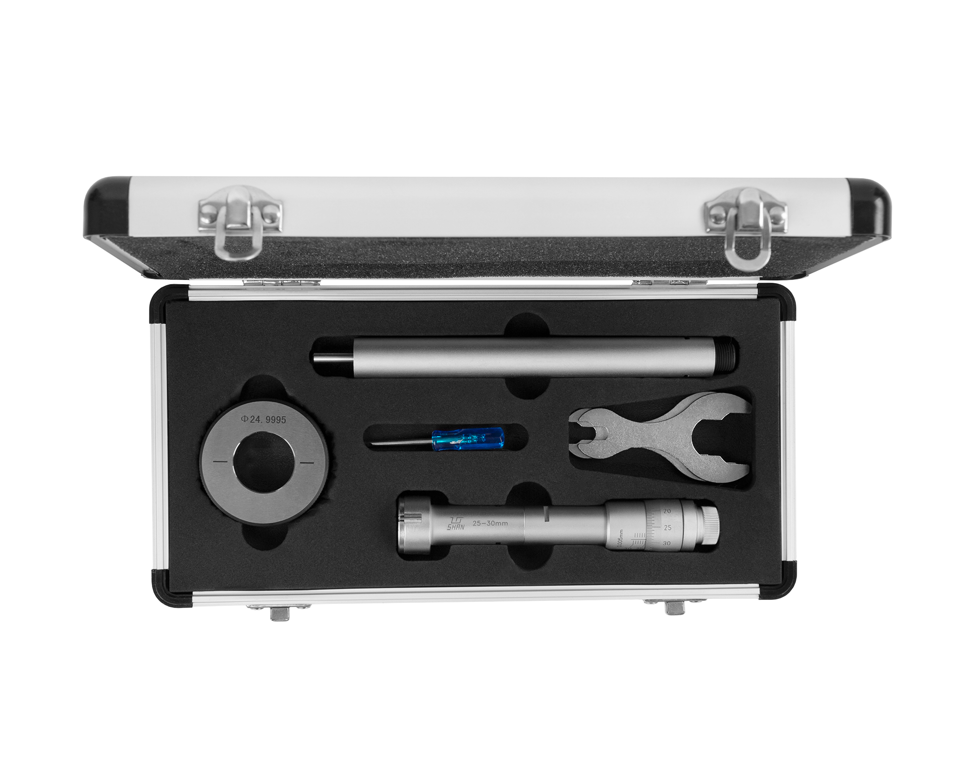 Нутромер микрометрический 3-точечный 25-30 0,005 у/к SHAN