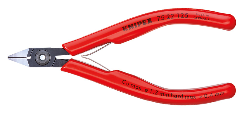 Бокорезы для электроники, 125 мм, обливные ручки (KN-7522125)