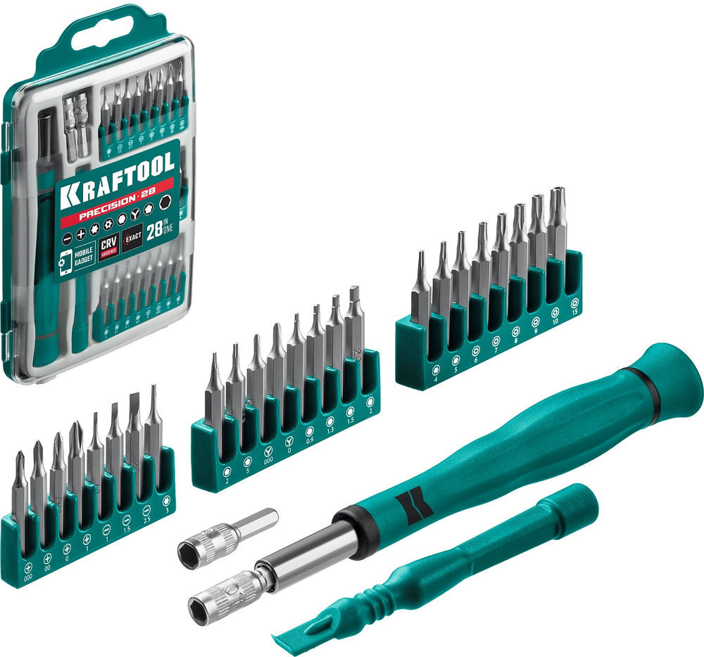 Отвертка для точных работ Precision-28, 28 предм. KRAFTOOL 25677