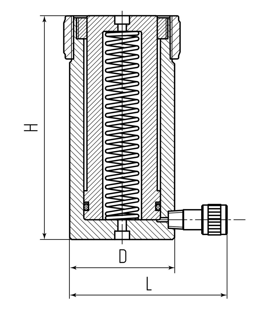 Домкрат универсальный односторонний ДУ10П50 (КВТ) 84558