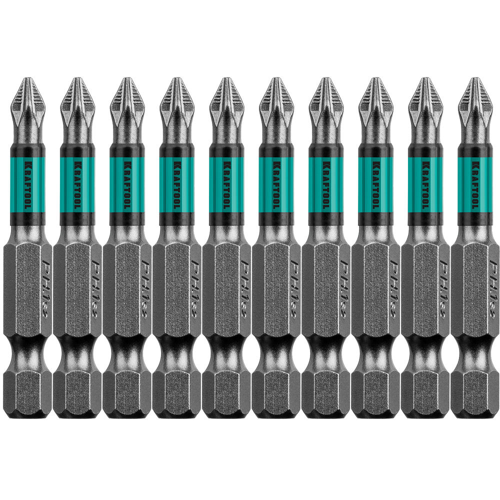 Биты Optimum PH1, 50 мм, 10 шт KRAFTOOL 26122-1-50-10