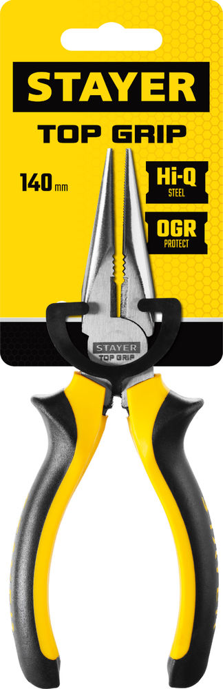 Тонкогубцы 160 мм TOPGrip STAYER 2205-3-16