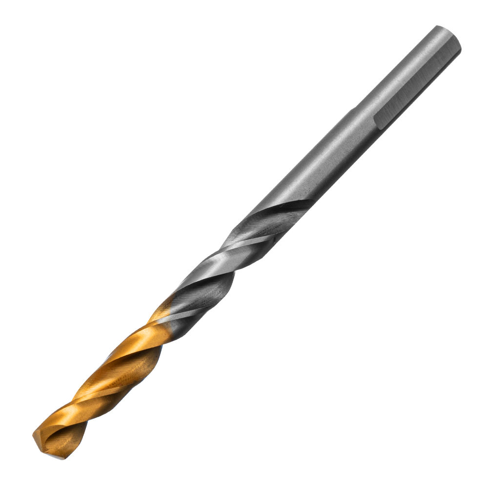 Сверло спиральное по металлу 6 x 93 мм, Р6М5, Golden Tip Denzel (718235)