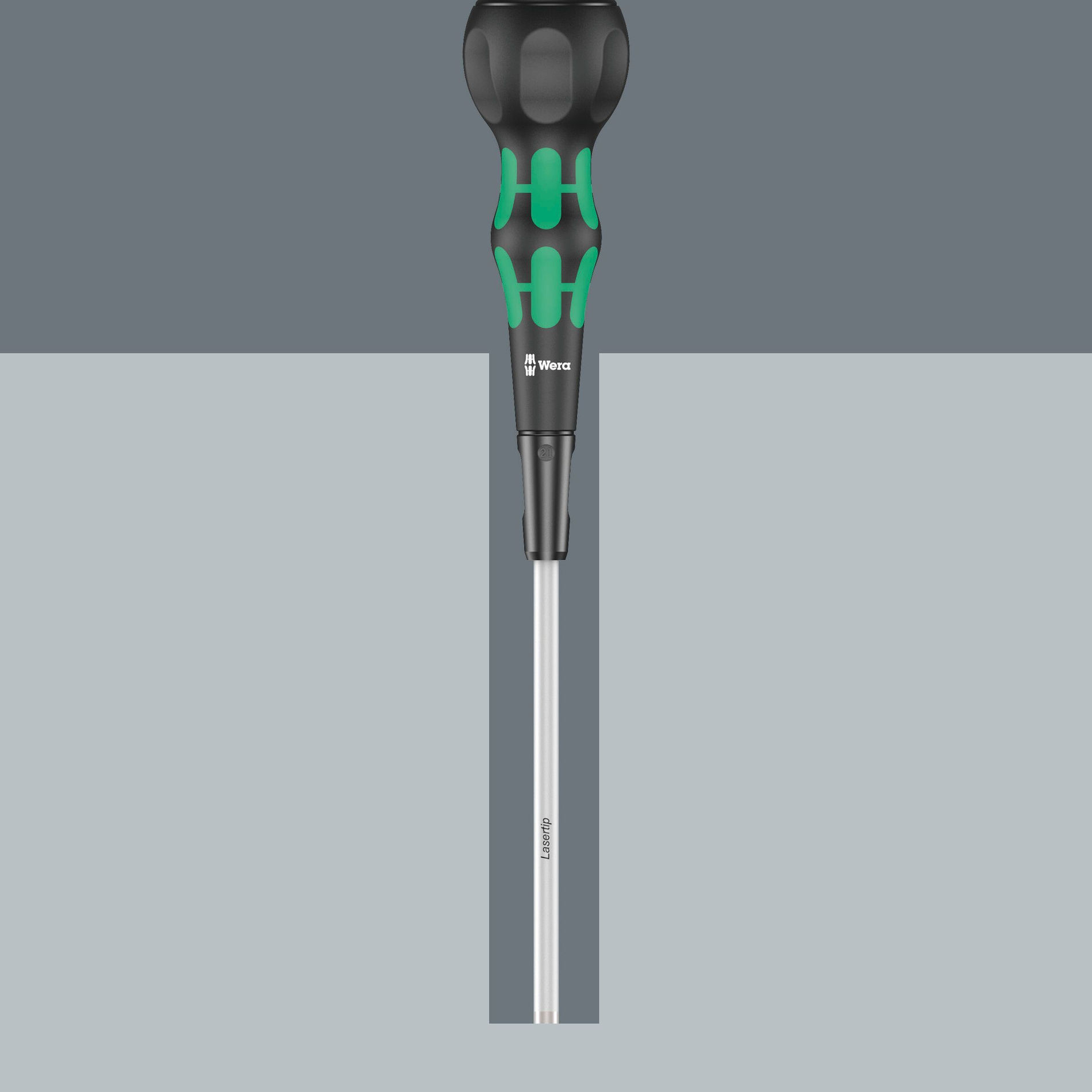 1855 PZ Kraftform Ball-Grip Отвёртка крестовая, PZ 2 x 100 мм, шарообразная рукоятка (WE-007910)