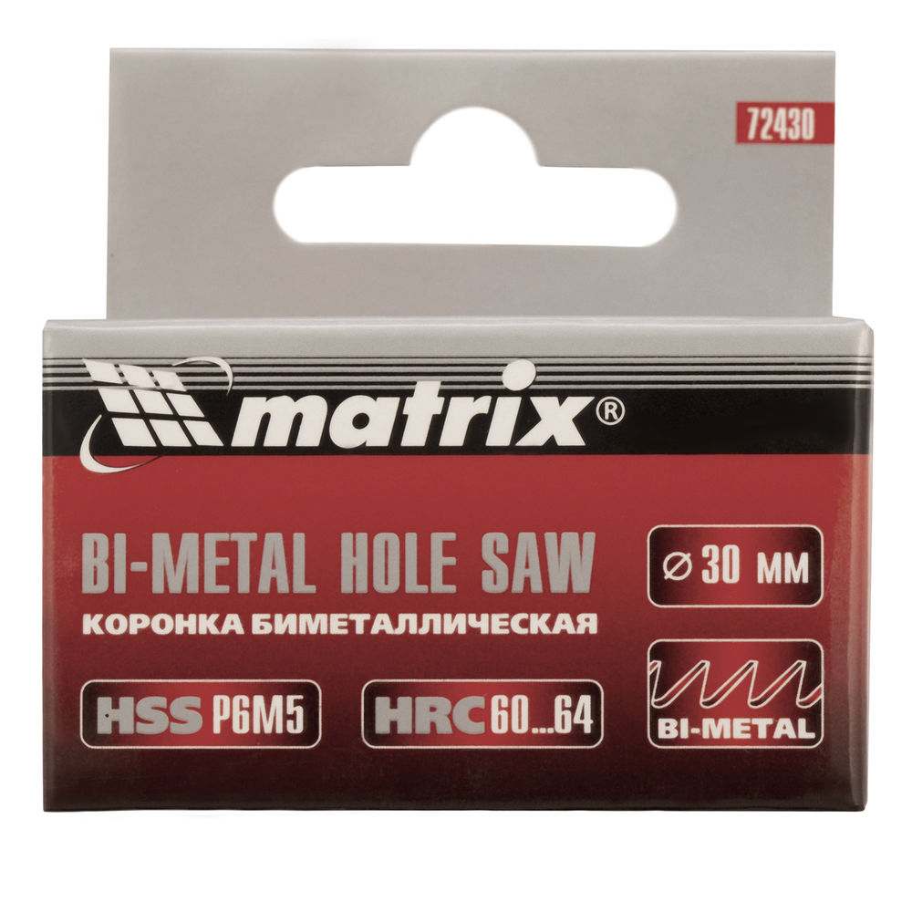 Коронка Bimetal, 30 мм Matrix (72430)