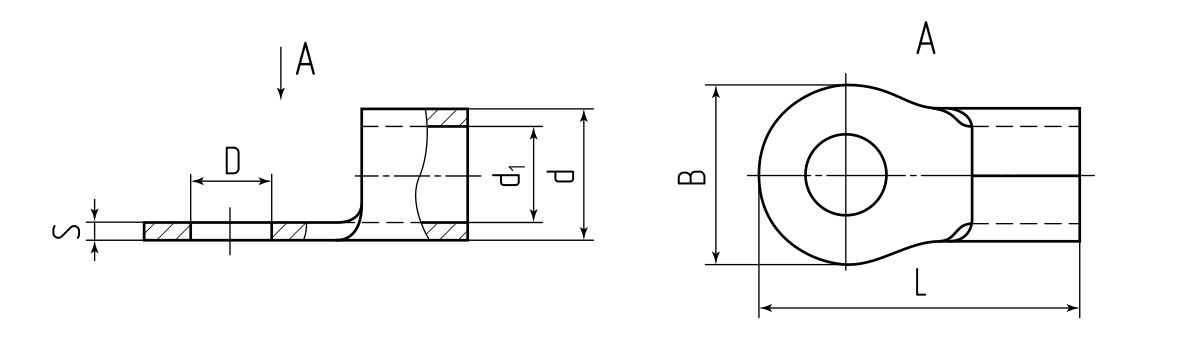 Наконечник кабельный ПМ 35-8 (КВТ) (42781)