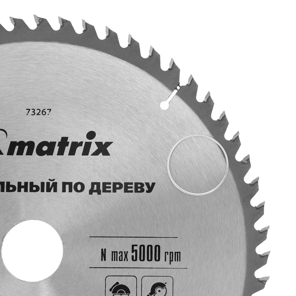 Пильный диск по дереву, 250 х 32 мм, 60 зубьев Matrix Professional (73267)