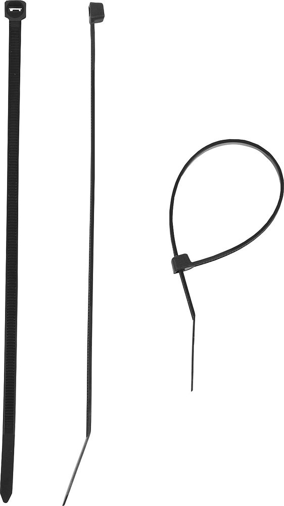 Кабельные стяжки КС-Ч1, 2.5 x 150 мм, нейлон РА66, 100 шт, черные ЗУБР Профессионал 309030-25-150