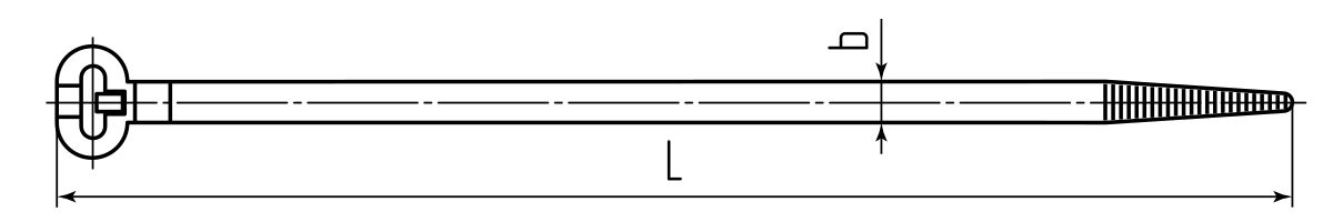 Стяжка нейлоновая КСЗ 10x600 (бел) (100шт) (Fortisflex) (74111)