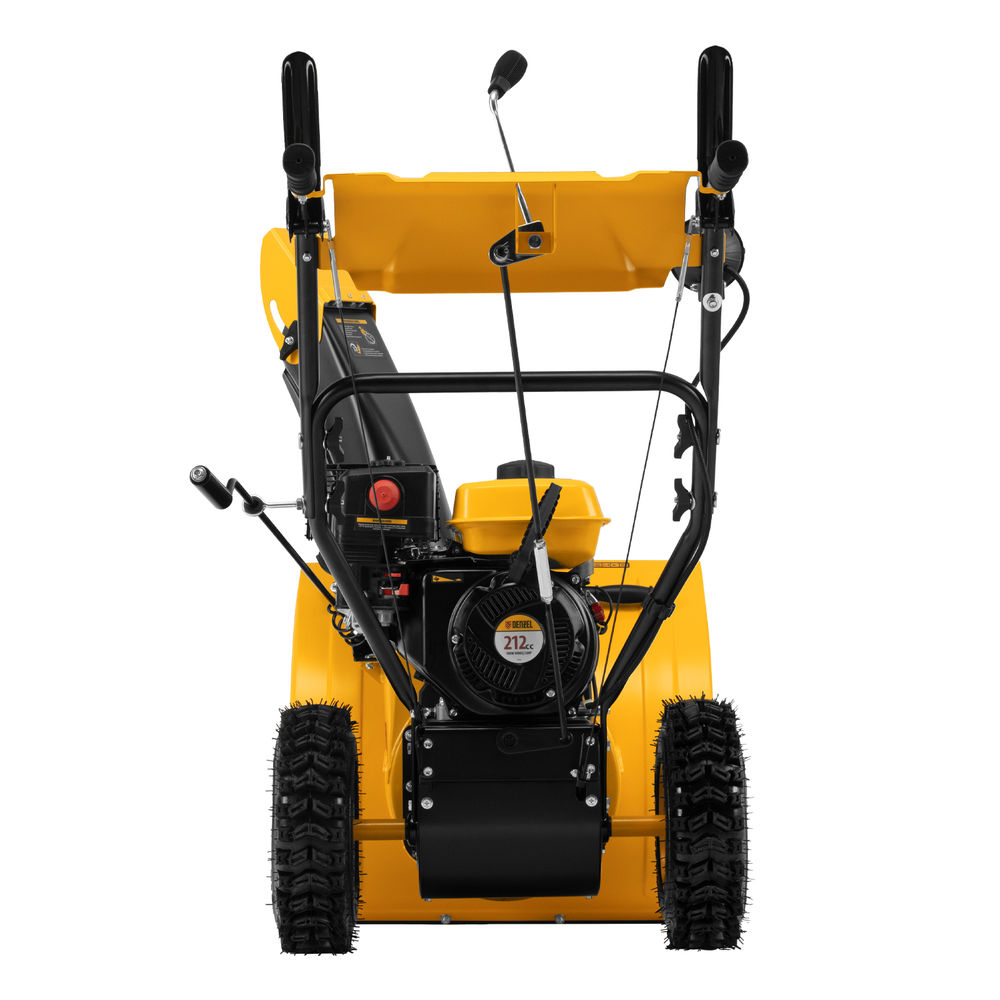 Бензиновая снегоуборочная машина SBM 610, 212 cc, ручной старт, фара Denzel (97653)