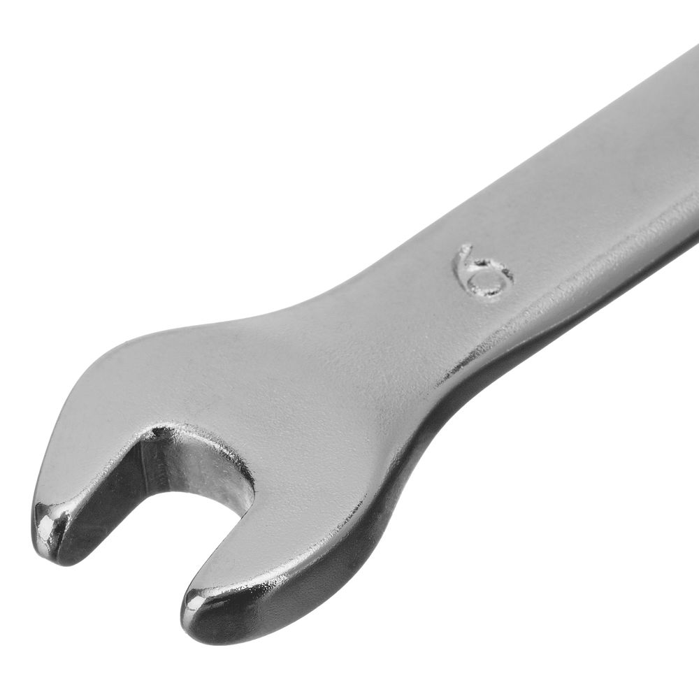 Ключ комбинированный, 6 мм, CrV, матовый хром Stels