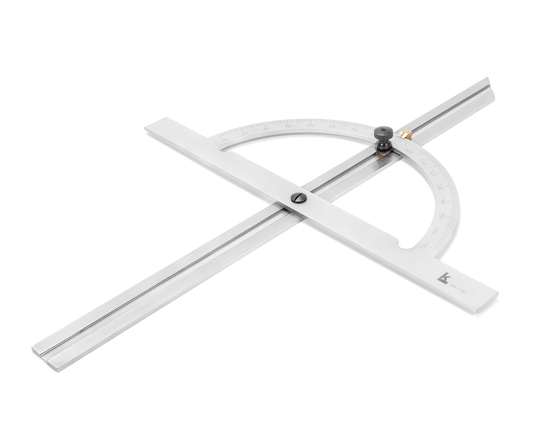 Угломер нониусный 10-170° (200x400мм 1°) регулир.рейка