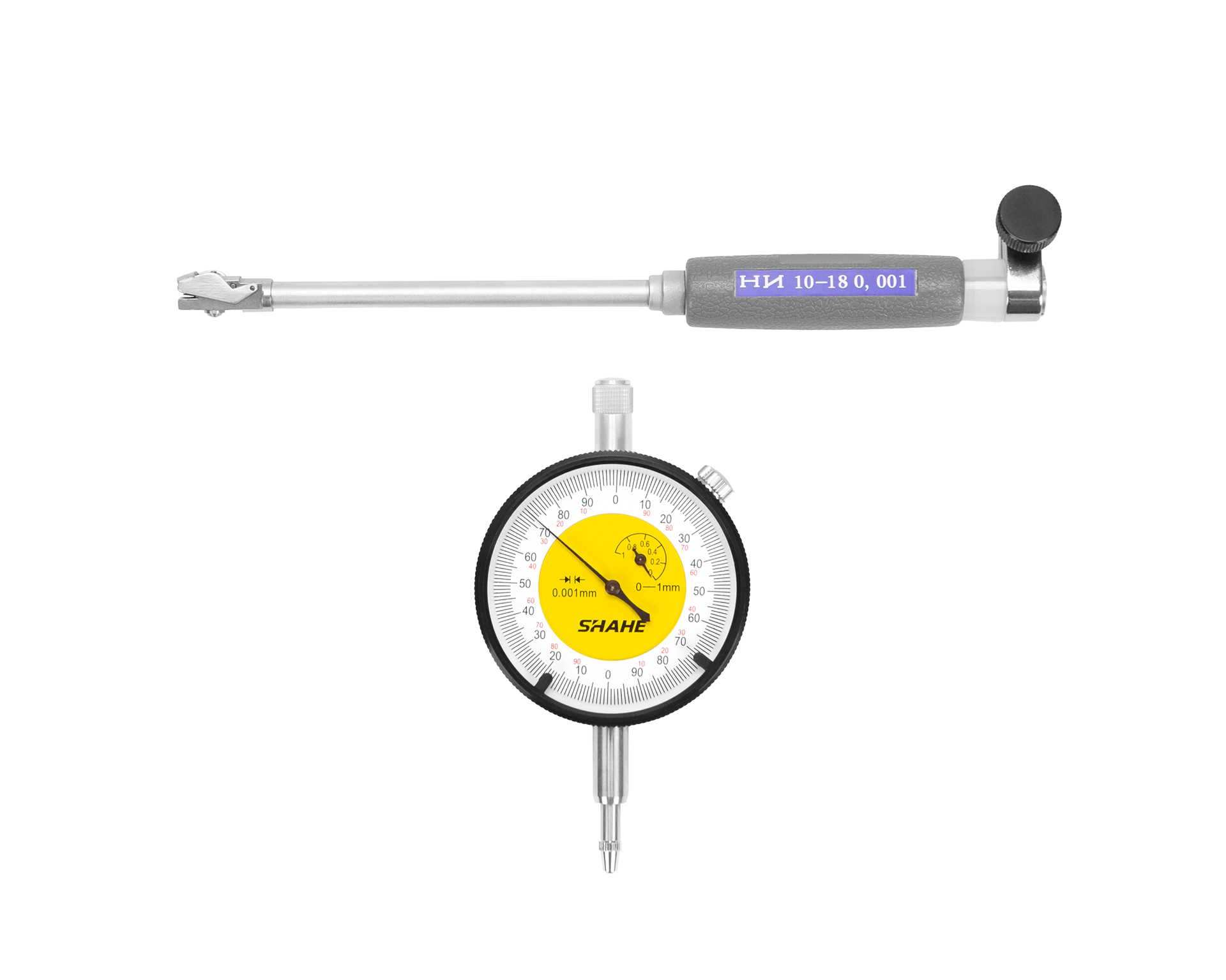 Нутромер индикаторный НИ повышенной точности 10-18 0,001 SHAHE