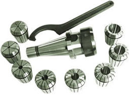 Патрон цанговый 40 с набором цанг ER40 из 6шт(3-26мм)