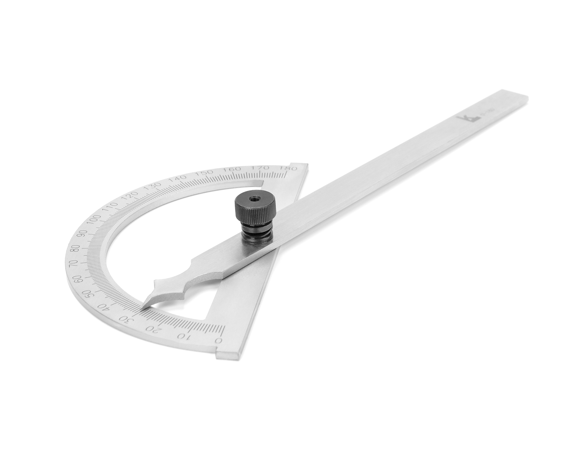Угломер нониусный 0-180° (120х150мм, 1°) транспортир