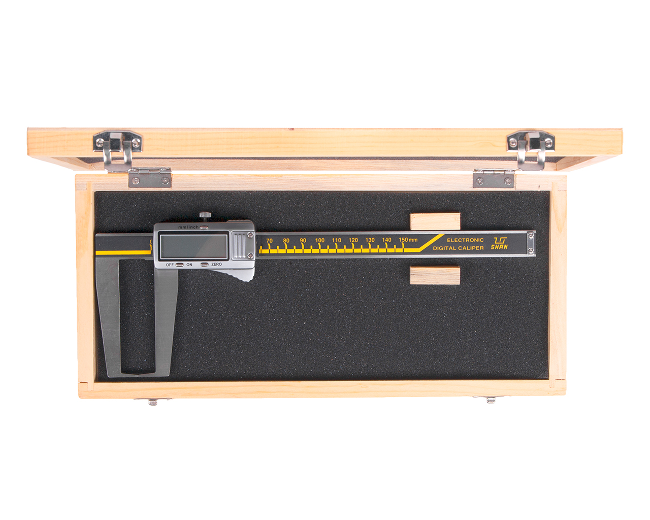 Штангенциркуль для наружных канавок ШЦЦСК-5-150 0,01 цифровой губ.70мм SHAN