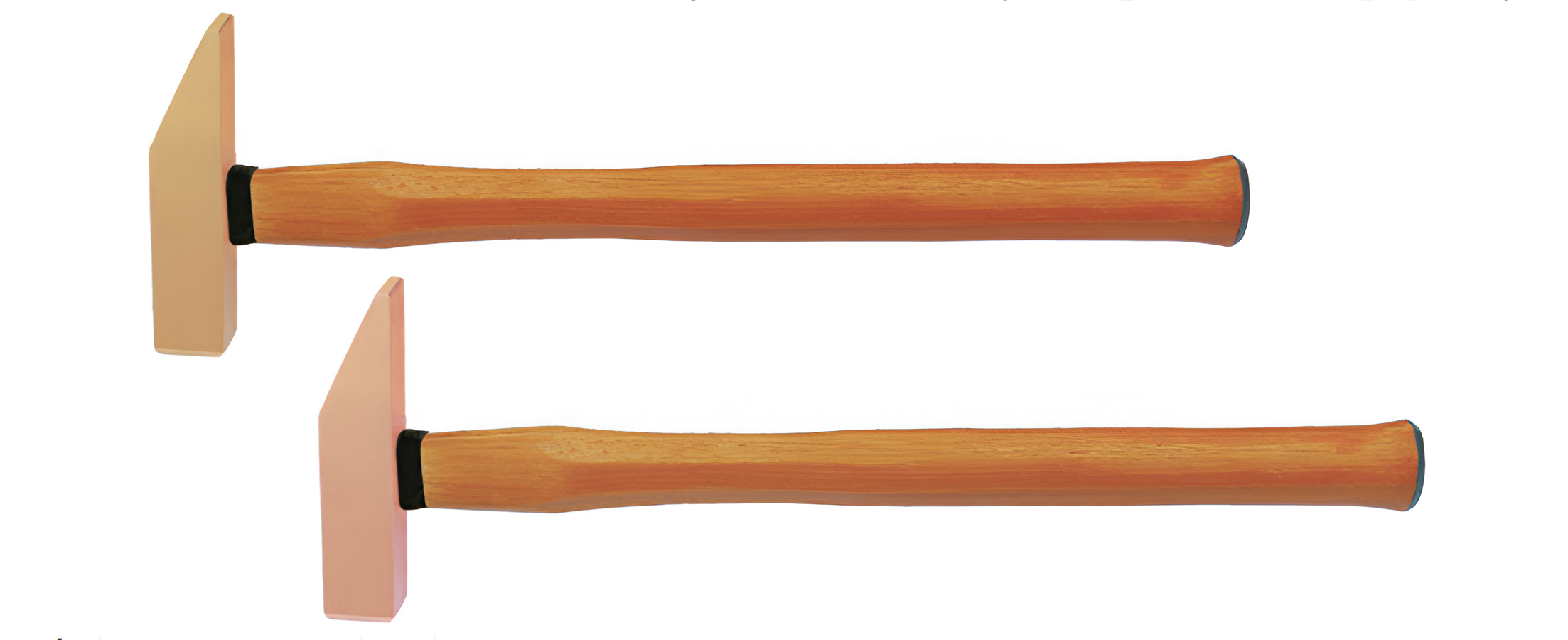 Молоток слесарный квадратный боек 0,5 кг сплав AlCu рукоятка дерево искробезопасная, HORTZ