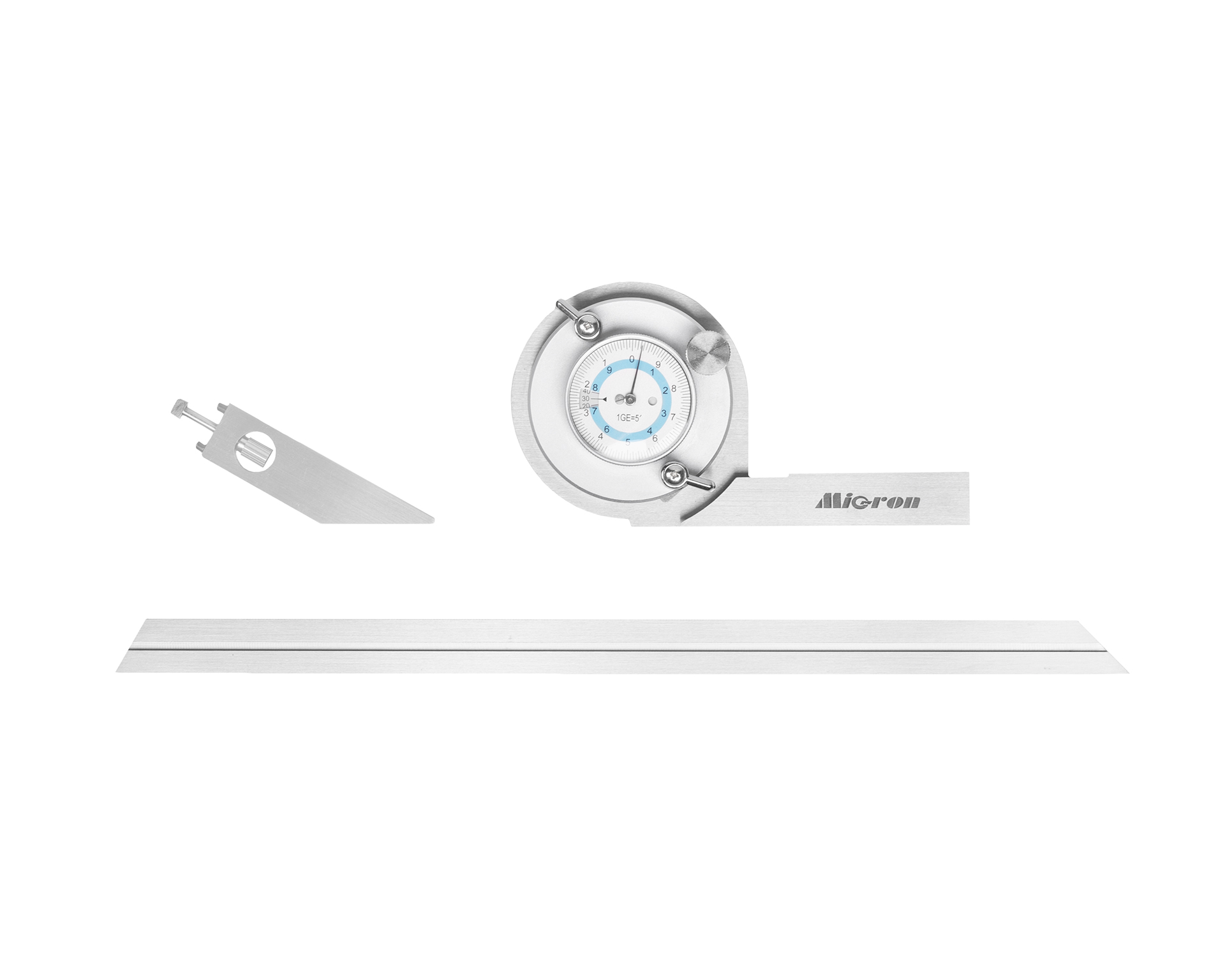 Угломер индикаторный 0-360° 5' (300мм) с калибровкой Микрон
